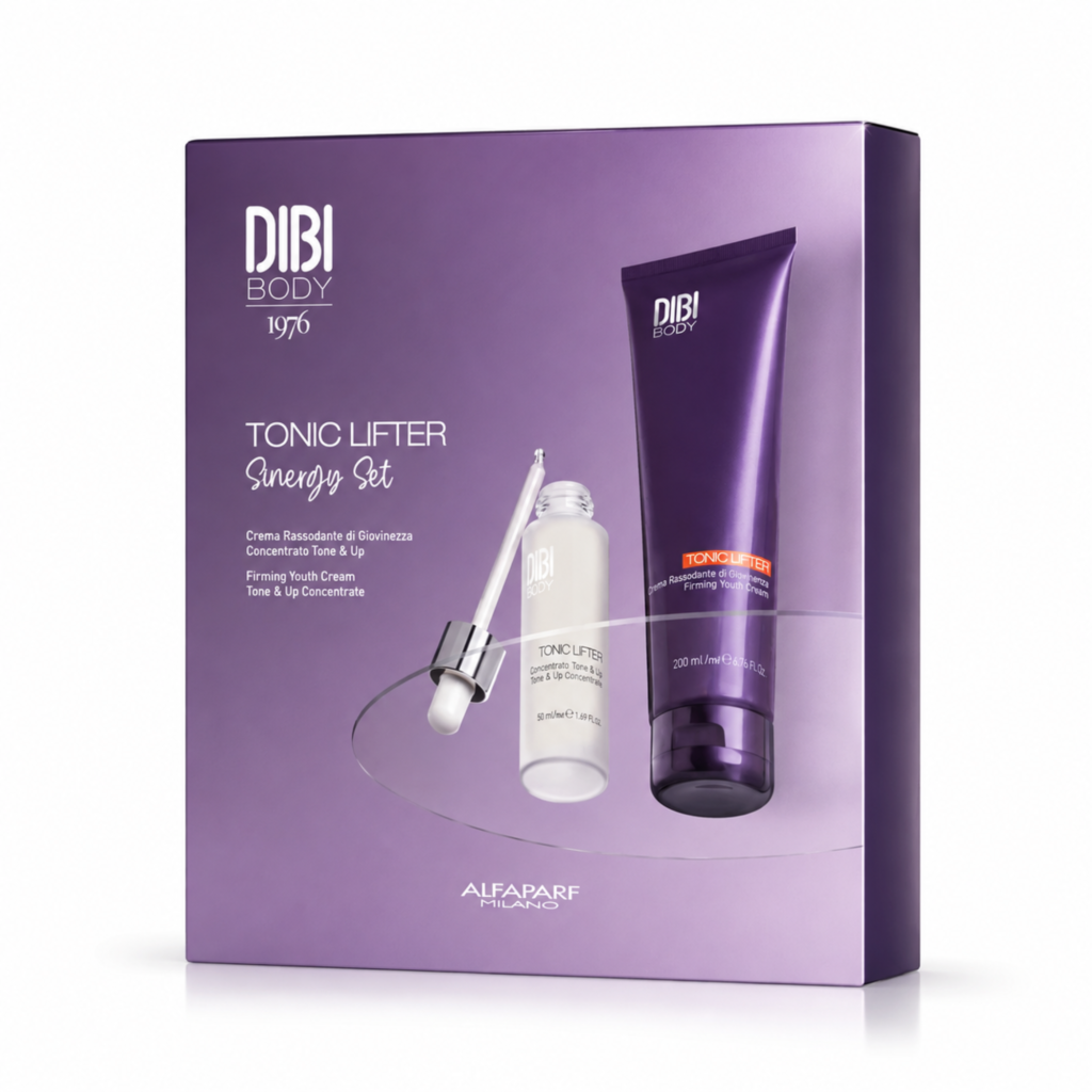 DIBI Milano Tonic Lifter Sinergy Set, kit rassodante corpo con crema e siero effetto lifting